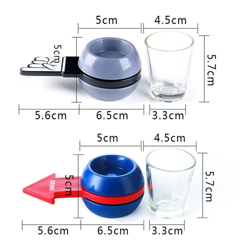 Alcoholic Penalty Turntable Game — Russian Roulette Drinking Toy, Bar Entertainment & Party Booster Props 2023