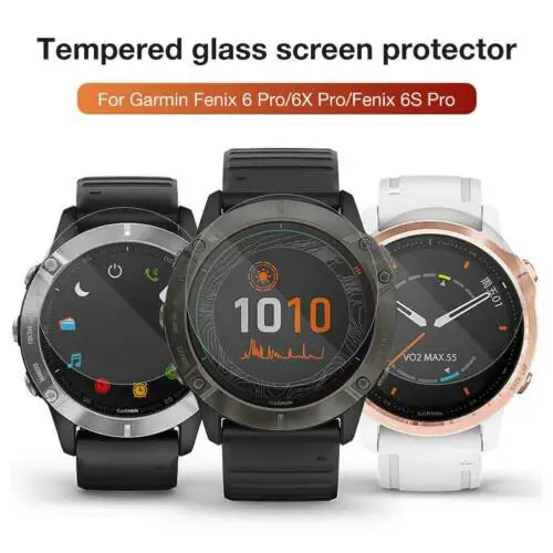Tempered Glass Screen Protector for Garmin Fenix 8 7 6 Series – HD Sapphire Film for 43mm, 47mm, 51mm Smartwatch