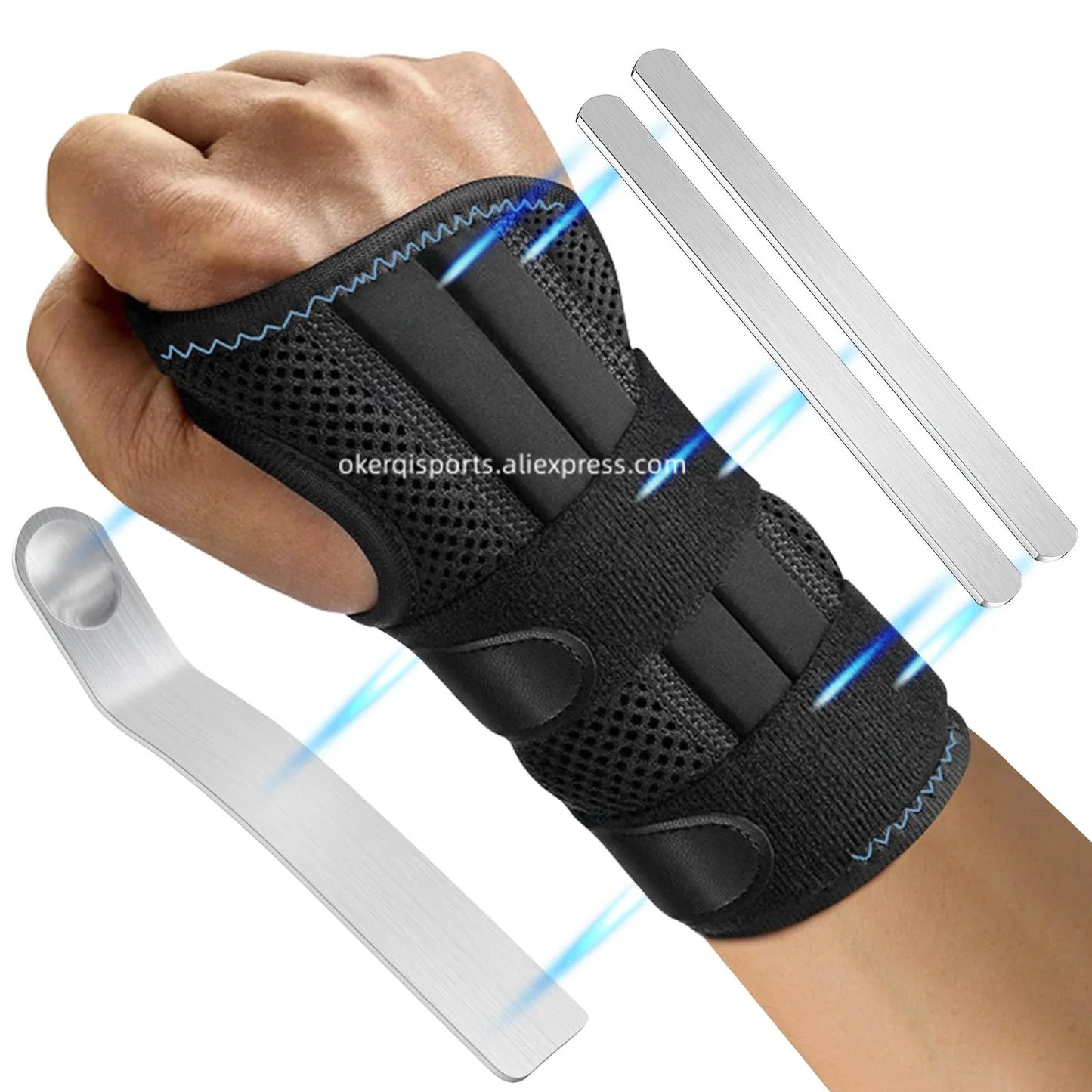 Adjustable Wrist Support Brace – Sport Wristband for Left & Right Hand, Fitness, Weightlifting & Pain Relief
