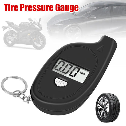 Digital LCD Car Tire Pressure Tester Meter Gauge: Auto Motorcycle Tire Safety Alarm - Tire Air Pressure Monitoring