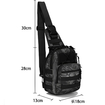 Men’s Waterproof Outdoor Crossbody Chest Bag – Sports Bike Shoulder Handbag
