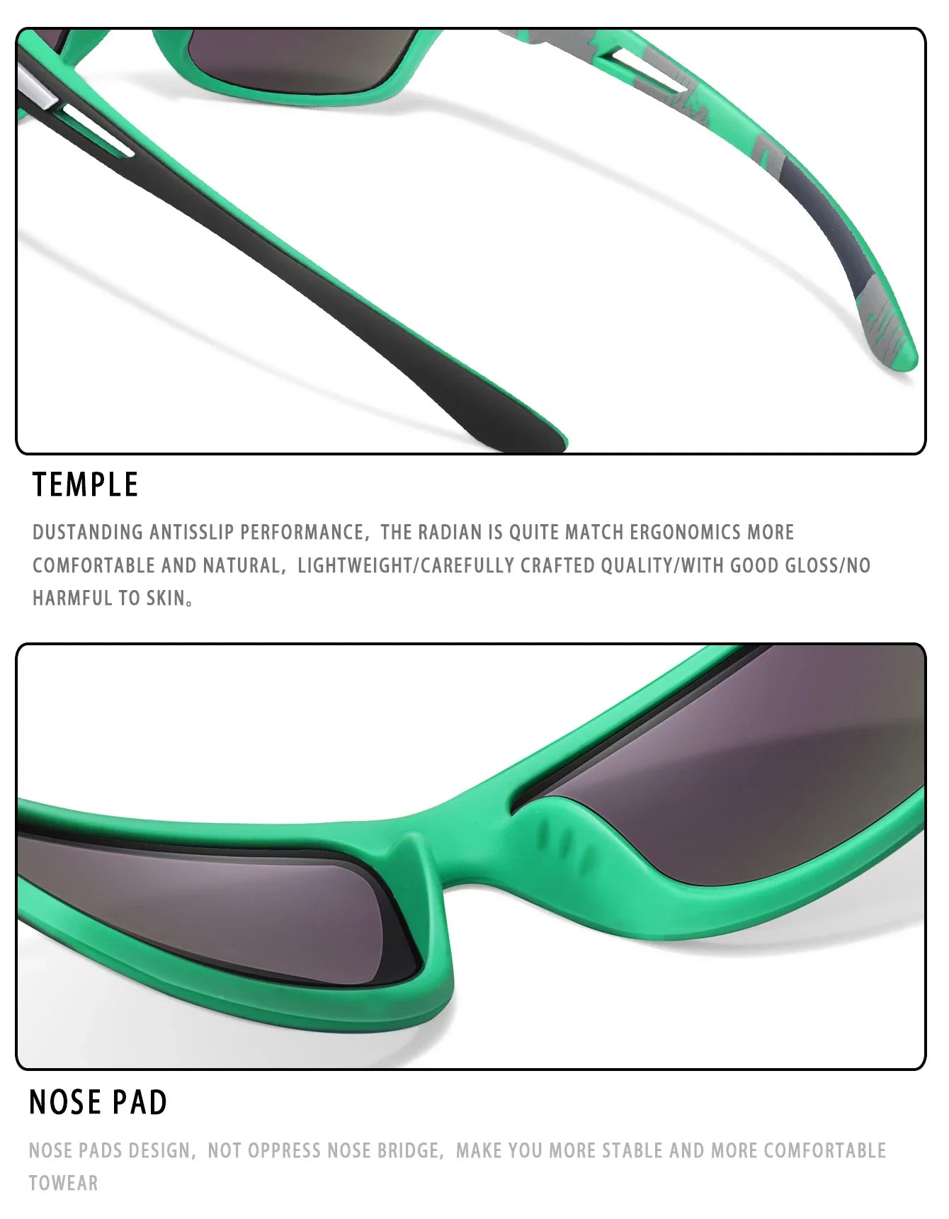 Men’s Polarized Sunglasses – TAC Lens UV400 Anti-Glare Eyewear for Fishing, Cycling & Driving