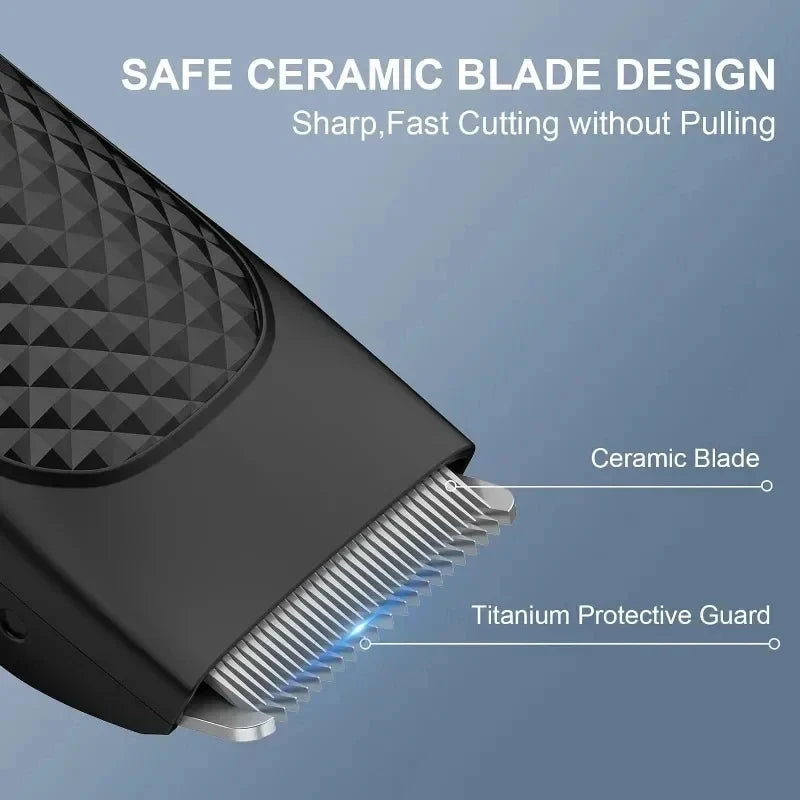 Men’s Electric Groin & Body Hair Trimmer – Rechargeable Clipper for Pubic and Intimate Areas Grooming