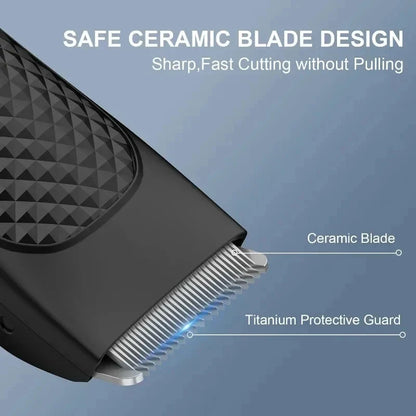 Men’s Electric Groin & Body Hair Trimmer – Rechargeable Clipper for Pubic and Intimate Areas Grooming