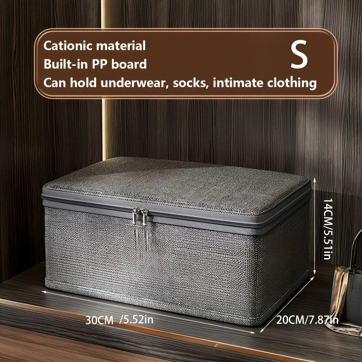 Large Capacity Storage Box with Compartments - Quilt, Bra and Underwear Organizer
