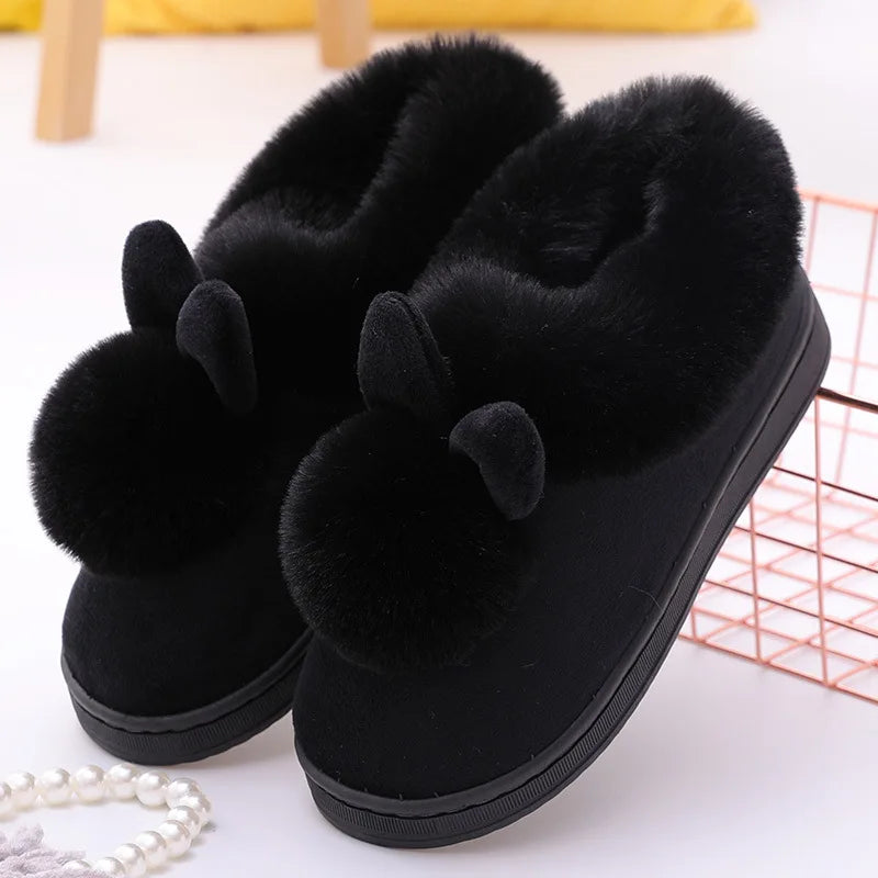 Litfun Women’s Fuzzy House Slippers – Plush Lined Anti-Skid Indoor Slides, Warm Winter Comfort Shoes