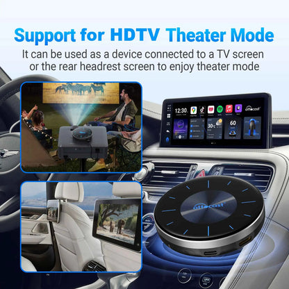 OTTOCAST P3 CarPlay AI Box – Wireless Android Auto Smart TV Adapter for Benz, Audi, Kia, Hyundai, VW, Toyota (2024)