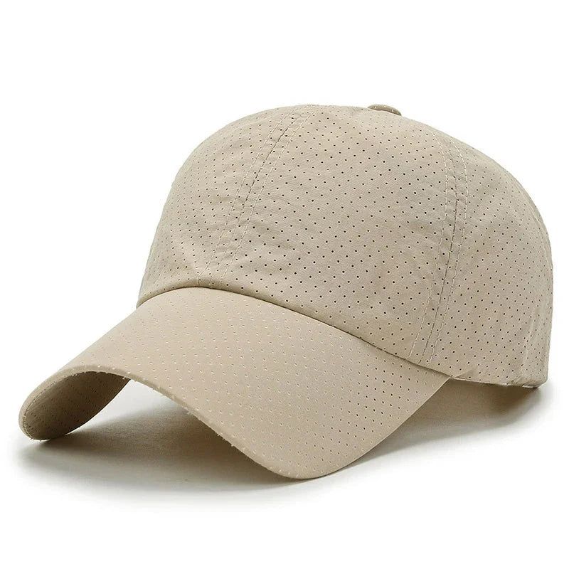 Quick Dry Mesh Sports Cap - Breathable Sun Hat for Running, Golf, Tennis, Jogging & Outdoor Activities