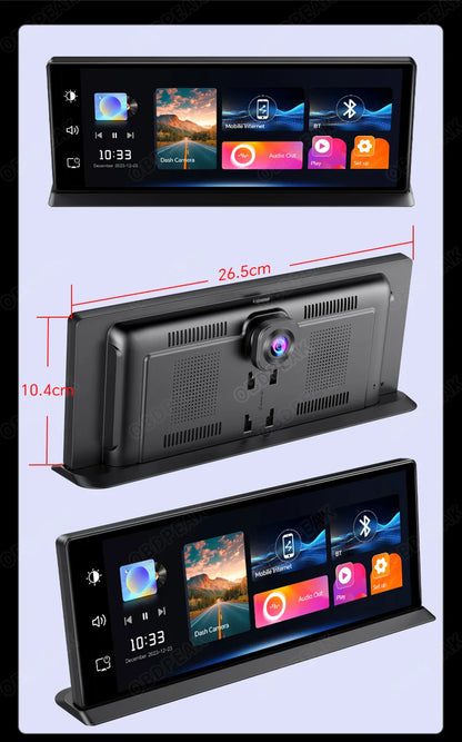 K2 Pro 11.3" 4K Dash Cam — Car DVR with Wireless CarPlay, Android Auto, 5G WiFi & GPS Navigation