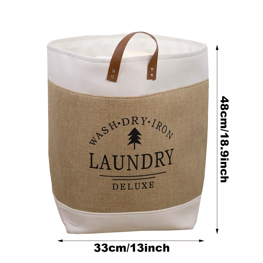 Oxford Fabric Foldable Laundry Basket – Large-Capacity Dirty Clothes Storage Bag for Home, Dorm & Laundry Room