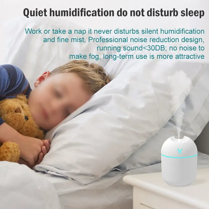 Small Y Humidifier: USB Mute Aromatherapy Desk Bedroom Desktop Portable Large Spray Car Purifier
