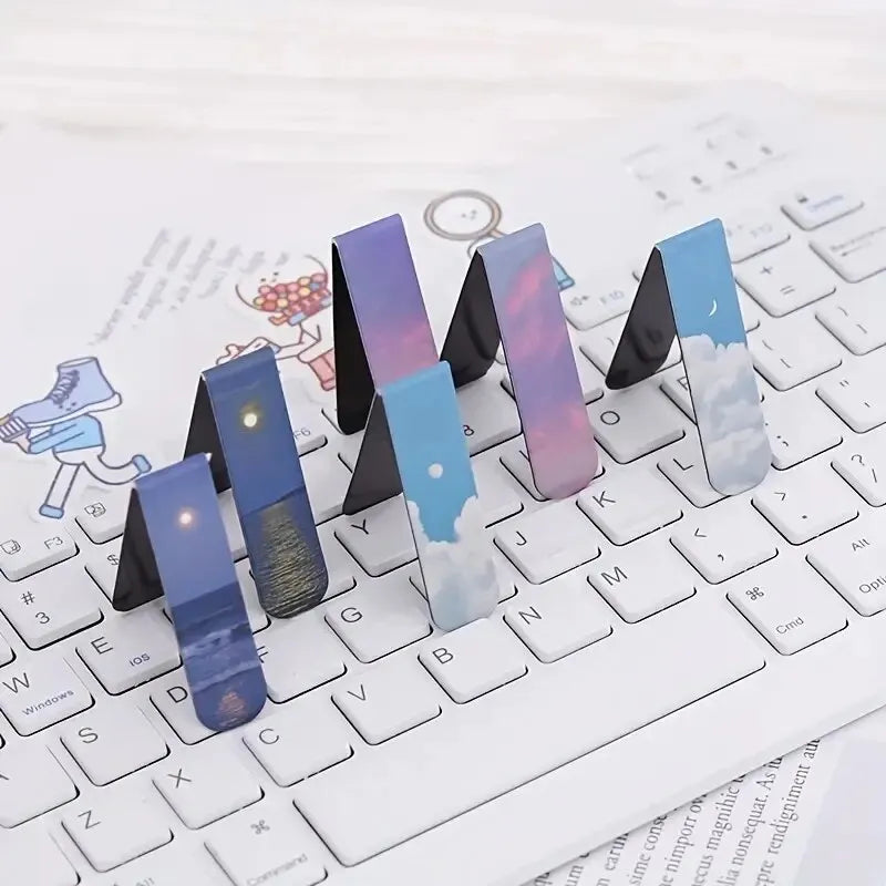 Forest Landscape Magnetic Bookmark – Ideal for Book Readers and Page Marking