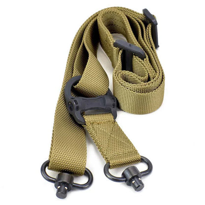 Tactical Adjustable MS4 Rifle Sling — QD Metal Swivel, 2-Point & Single-Point Quick Release for Multi-Mission Use