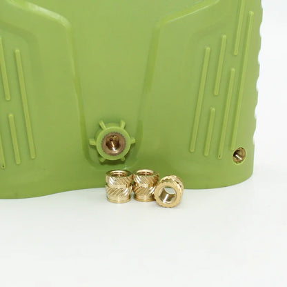 Brass Threaded Insert Nut Kit M2–M8 – Heat Set Knurled Copper Nuts for 3D Printing & Plastic Injection