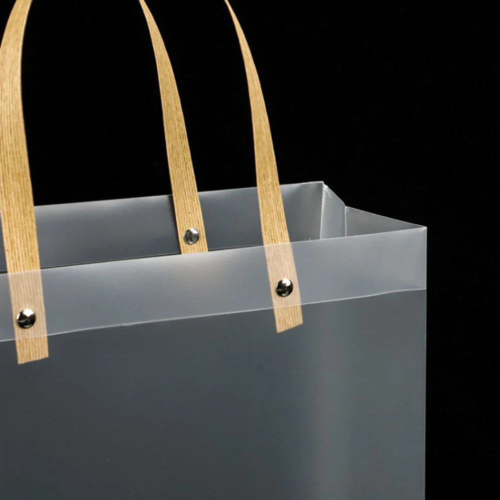 10PCS Frosted Tote Bag: PVC Waterproof Transparent Eco-friendly Candy Bag - Perfect Companion Gift for Any Occasion