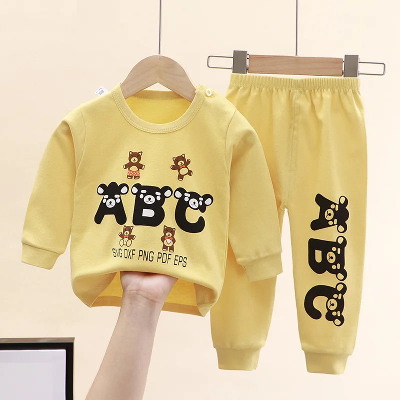 Spring Baby Girl Clothes Set – Cotton Minnie Toddler Tops & Pants, Soft Newborn Infant Outfit