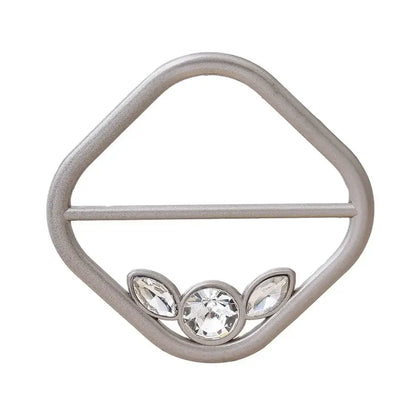 Scarf Buckle & Ring – Shawl, T-Shirt, Waist Clip Brooch, Silk Clasp Fashion Jewelry Accessory