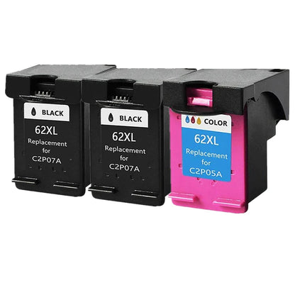 HP 62XL High Yield Ink Cartridge Compatible Replacement for HP Envy 5540 5640 7640 5646 5541 5740 5742 5745 200 250 Printer Ink Cartridge Kit