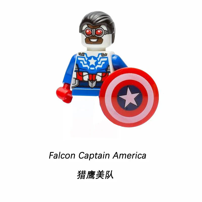 Marvel Superhero Mini Building Blocks – Captain America & Joker Two-Faced Man Movie Toy for Kids