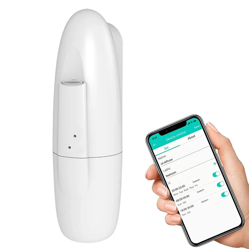 Smart Aroma Essential Oil Diffuser – Bluetooth APP Control, Plug-In Wall Scent Machine for Home & Office Air Freshening