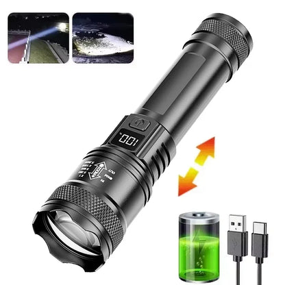 Mini 3 LED Rechargeable Flashlight with Pen Clip – Portable Waterproof Emergency Torch for Night Walking & Outdoor Use High Brightness Spotlight Light
