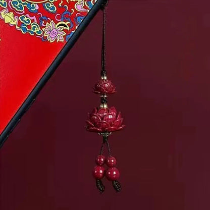 Chinese Style Phone Lanyard - Retro Tassel Anti-Lost Strap with Keychain & Bag Charm