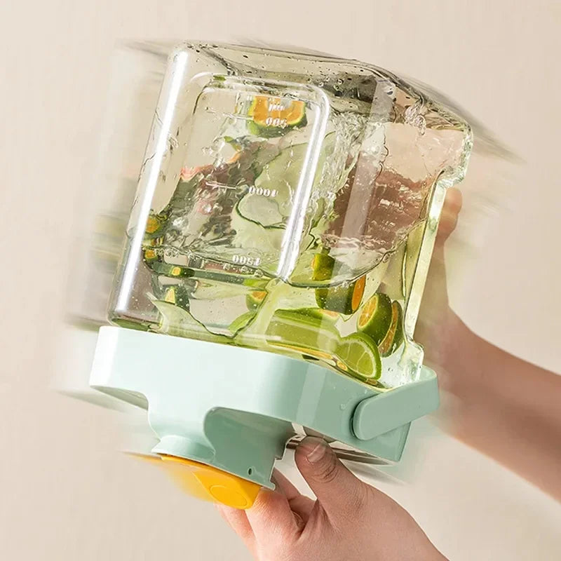 3.5L Refrigerator Water Kettle – Large Iced Beverage Dispenser with Faucet for Fruit Tea & Cold Drinks