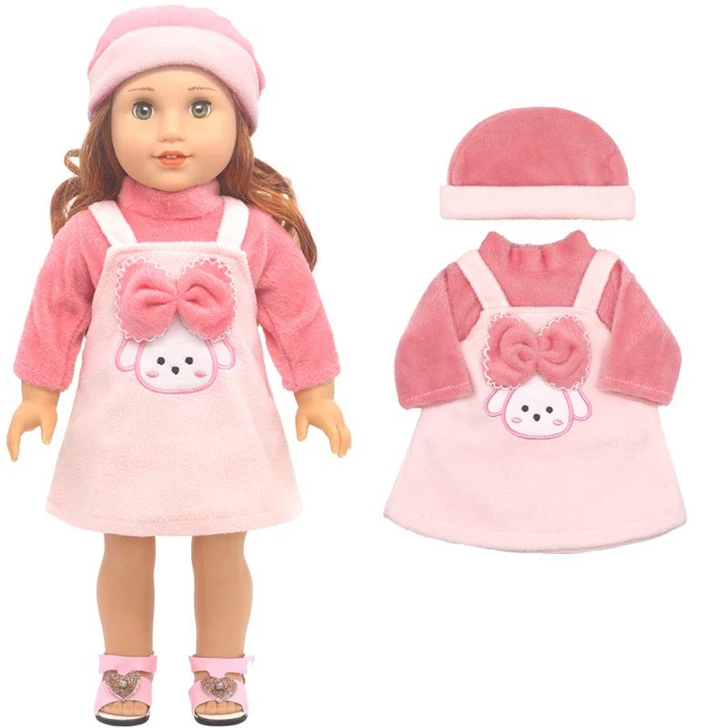 Baby Doll Bikini Outfit — Fits 43cm Born Bebe and 18-Inch American Dolls, Doll Clothes Set