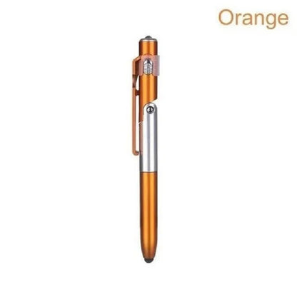4-in-1 Multifunction Ballpoint Pen — LED Light, Foldable Phone Holder, Night Reading, Writing Pencil for Students and Office Use