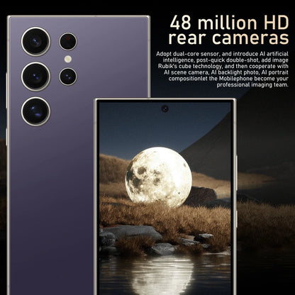 FUFFI-S25 Pro Android Smartphone – 6.8” Display, 12GB RAM, 512GB ROM, Dual SIM, 24+48MP Cameras, 6000mAh Battery