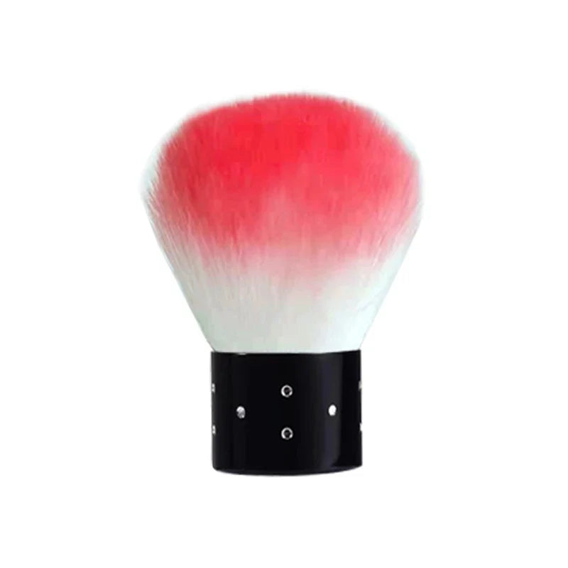 Professional Mushroom Nail Brush - Round Gel Dust Cleaning Brush for Manicure & Makeup