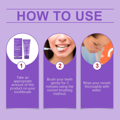 Purple Teeth Whitening Mineral Powder – Teeth Restoration, Stain Removal & Fresh Breath Oral Cleanser