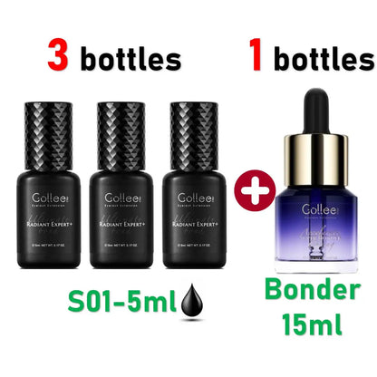 Gollee 0.5s Fast-Drying Eyelash Extension Glue – Waterproof Professional Adhesive for Salon Lashes