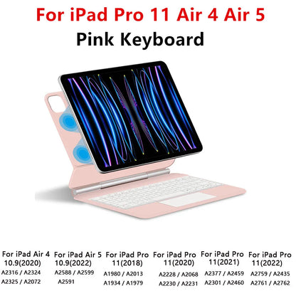 Magic Keyboard for iPad Pro 11/12.9, Air 4/5, iPad 10th Gen - Smart Cover Magnetic Case for iPad Pro 12.9 (3rd-6th Gen)