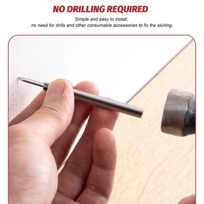 Double Head Seamless Nails – Rust-Proof Metal Skirting Fixing Nails, No-Trace Wood Wall Mounting Hardware Fasteners