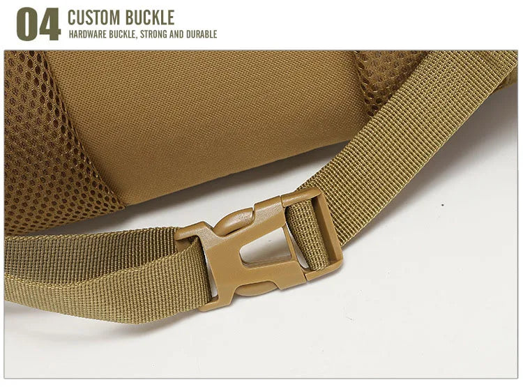 40L Tactical Reflective Backpack – Molle Camouflage Rucksack for Outdoor Hiking, Camping, Hunting & Travel