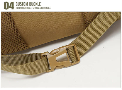 40L Tactical Reflective Backpack – Molle Camouflage Rucksack for Outdoor Hiking, Camping, Hunting & Travel