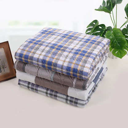 80x120cm 4-Layer Cartoon Dino Diaper Changing Mat – Waterproof Washable Pad for Baby Care & Menstrual Use