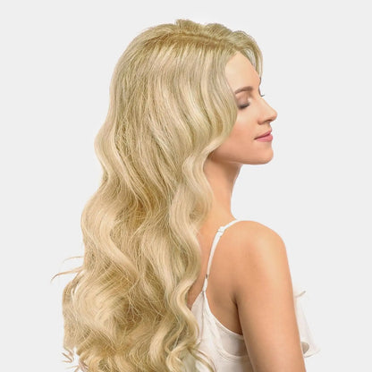 27 Inch Long Curly Synthetic Wig for Women - Black & Blonde Fancy Dress Wig, Glamorous Synthetic Hair