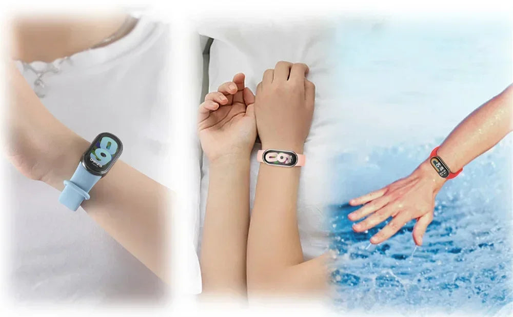 Sport Silicone Strap for Xiaomi Mi Band 9/8 NFC – Replacement Smartwatch Wristband Bracelet