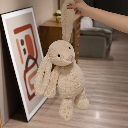 Kawaii Long-Ear Rabbit Plush Toy — Stuffed Bunny Doll for Kids & Babies