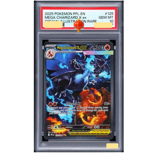 Mega Charizard X EX Pokémon Card – Phantasmal Flames 125/094 English DIY PTCG Collector Card