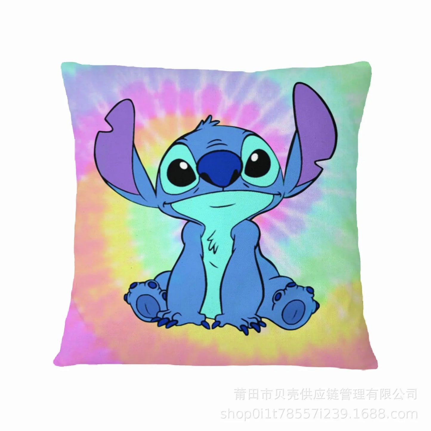 Anime Disney Stitch Double-Sided Print Pillowcase – Kawaii Stitch Pillow for Kids’ Room Decoration & Gifts