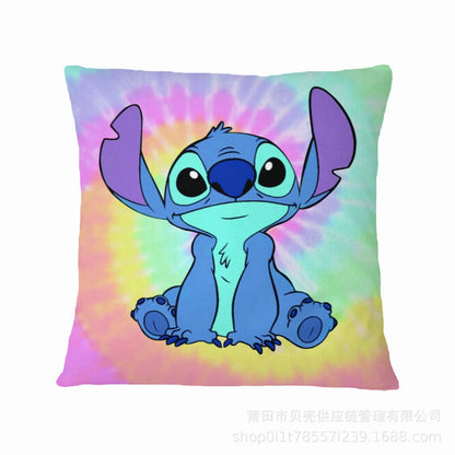 Anime Disney Stitch Double-Sided Print Pillowcase – Kawaii Stitch Pillow for Kids’ Room Decoration & Gifts