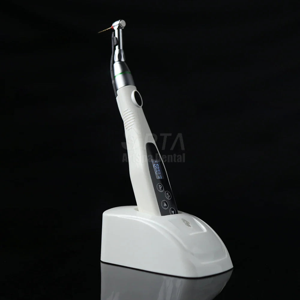 SPTA Cordless Dental Endo Motor – LED 16:1 Contra Angle with Reduction Head for Low-Speed Endodontic Treatment