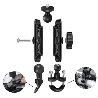 Motorcycle Handlebar & Mirror Mount – GoPro 13/12/11/10/9, Insta360, SJCAM & DJI Osmo Action Camera Bicycle & Bike Bracket Accessories Holder