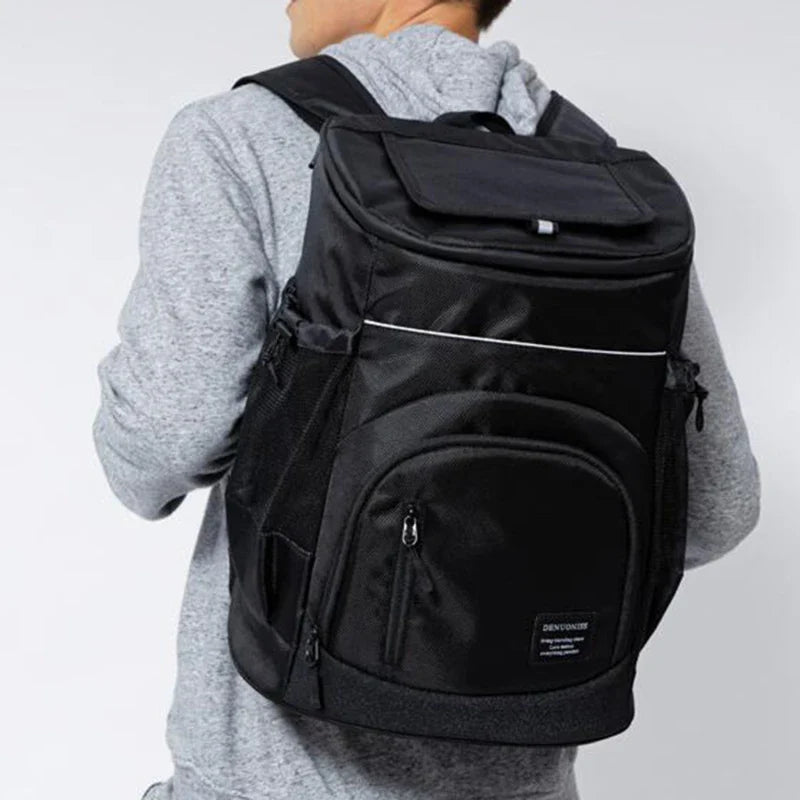 30L Insulated Cooler Backpack – Large Capacity 36 Cans Thermal Leak-Proof Cooler Bag for Travel, Beach, Picnic & Food Storage Beer Ice Pack Bag