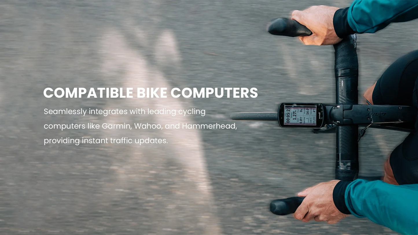 Magicshine Smart Bike Radar Tail Light – Rear View Cycling Taillight Compatible with GPS Bike Computers & Smartwatches