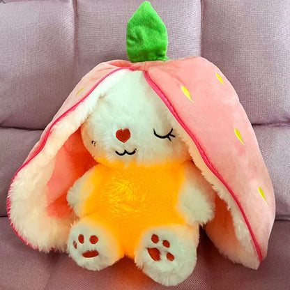 Cute Music Luminous Breathing Bunny Plush Doll – Motion Light Baby Sleeping Toy Soft Cartoon for Early Childhood