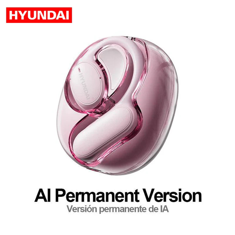 Choice HYUNDAI Openair5 AI Bluetooth Translation Earphones – Hanging Ear Type, 100+ Languages, Intelligent Meeting Earphone Gift
